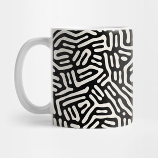 Black and White abstract pattern modern art design Mug